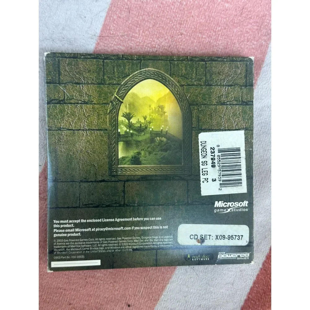 Dungeon Siege Legends of Aranna PC Game Expansion 3 Disc Set -- Untested